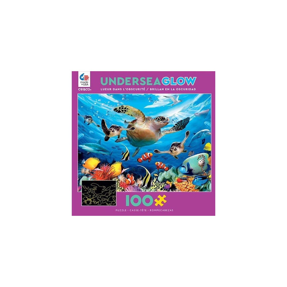 100PC UNDERSEA GLOW IN DARK ASST (6) BL